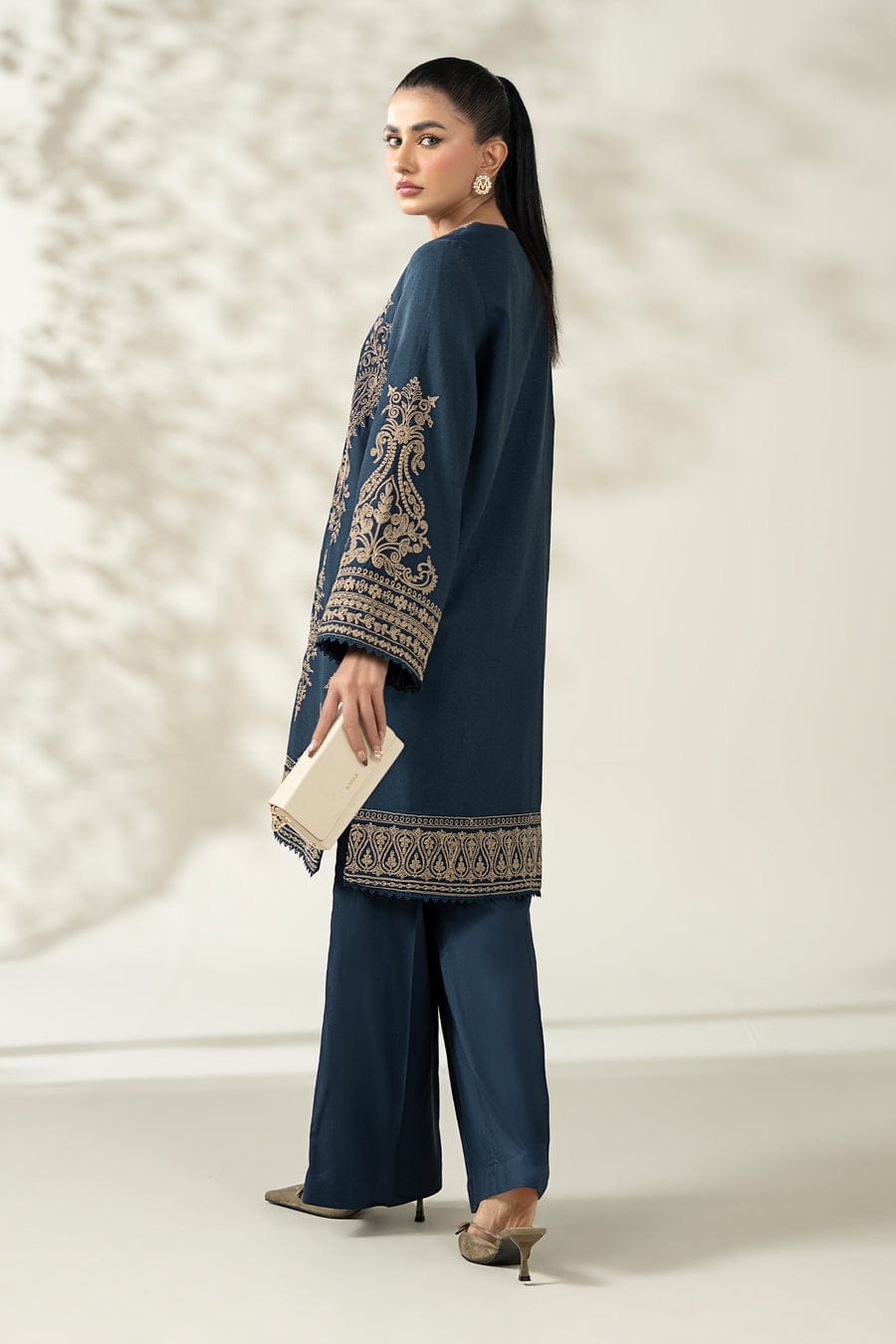 2 Piece Embroidered Khaddar Suit