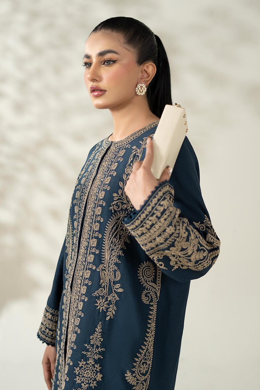 2 Piece Embroidered Khaddar Suit